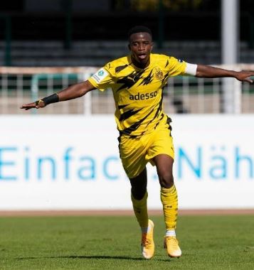 Youssoufa Moukoko on the field